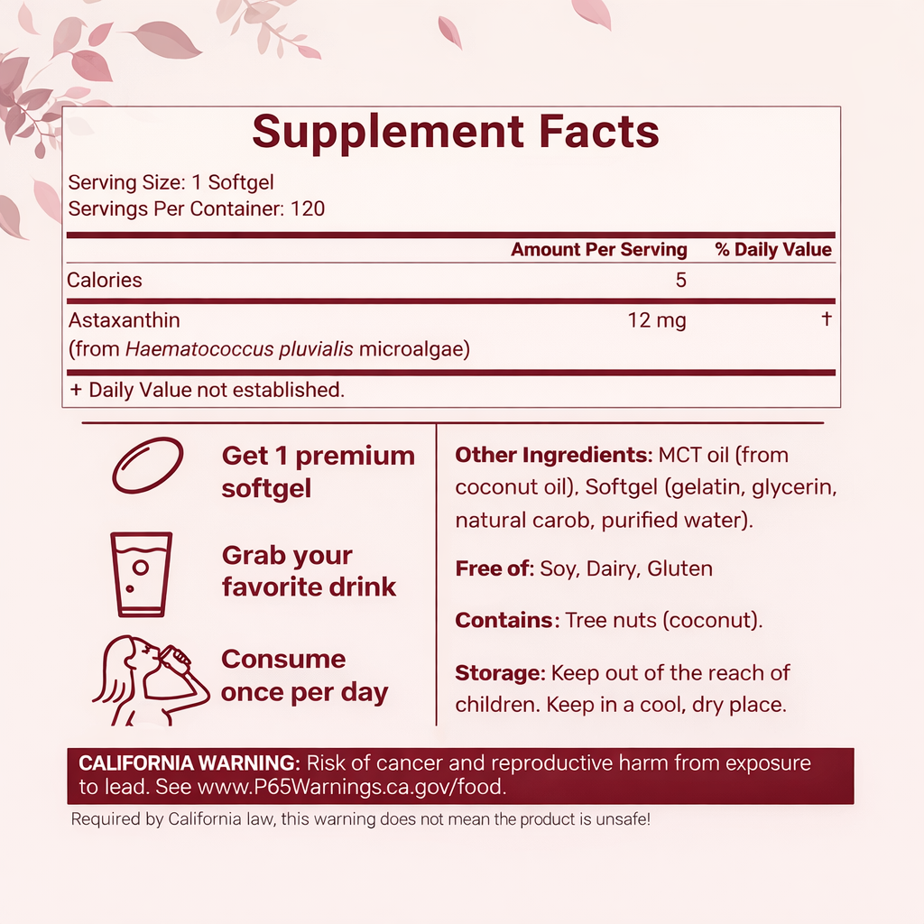 Rovi astaxanthin Soft Capsules – 120 Tablets