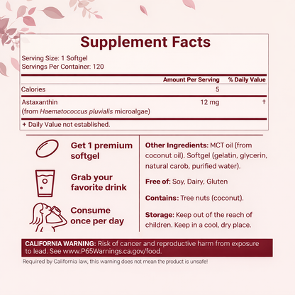 Rovi astaxanthin Soft Capsules – 120 Tablets
